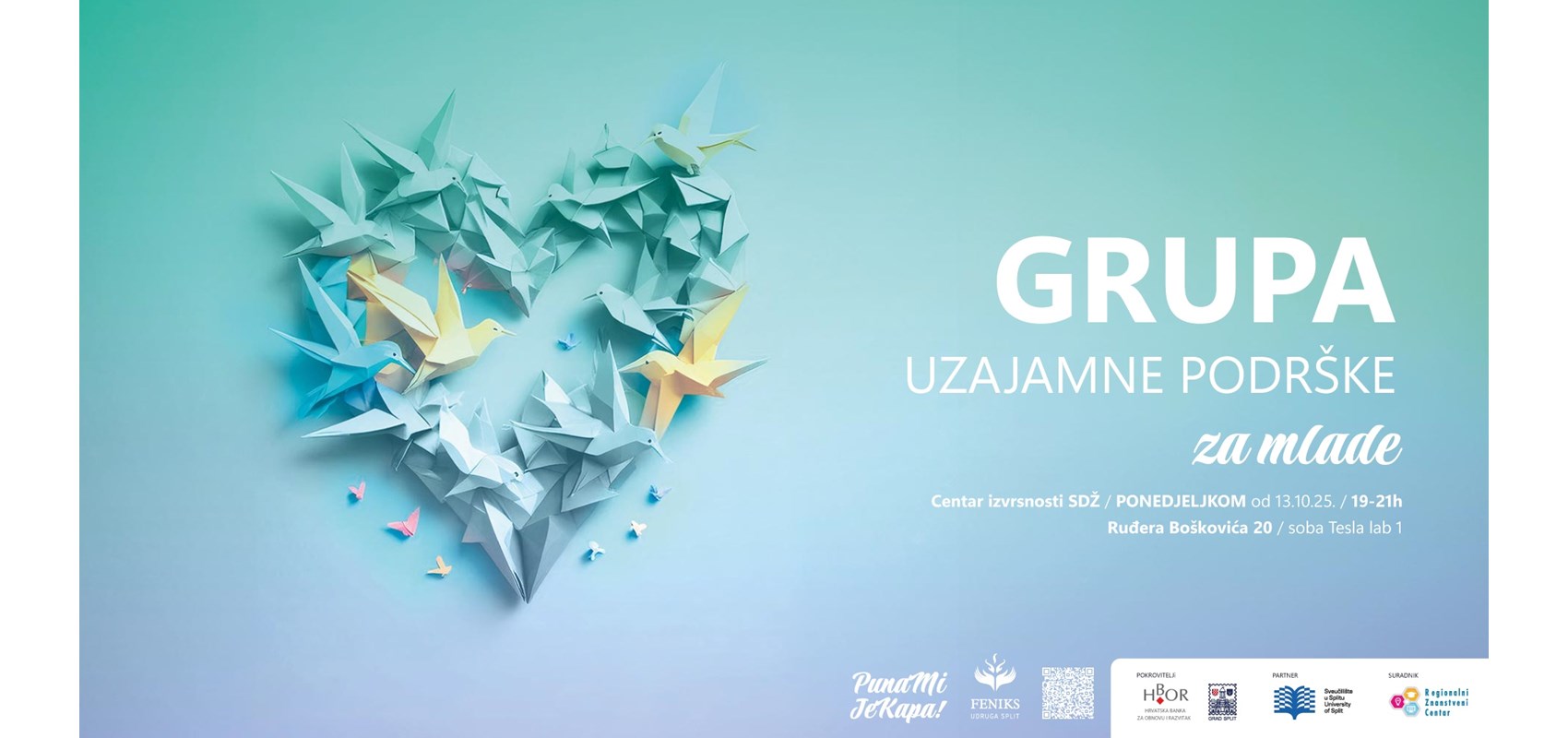  Grupe uzajamne podrške namijenjene studentima Sveučilišta u Splitu